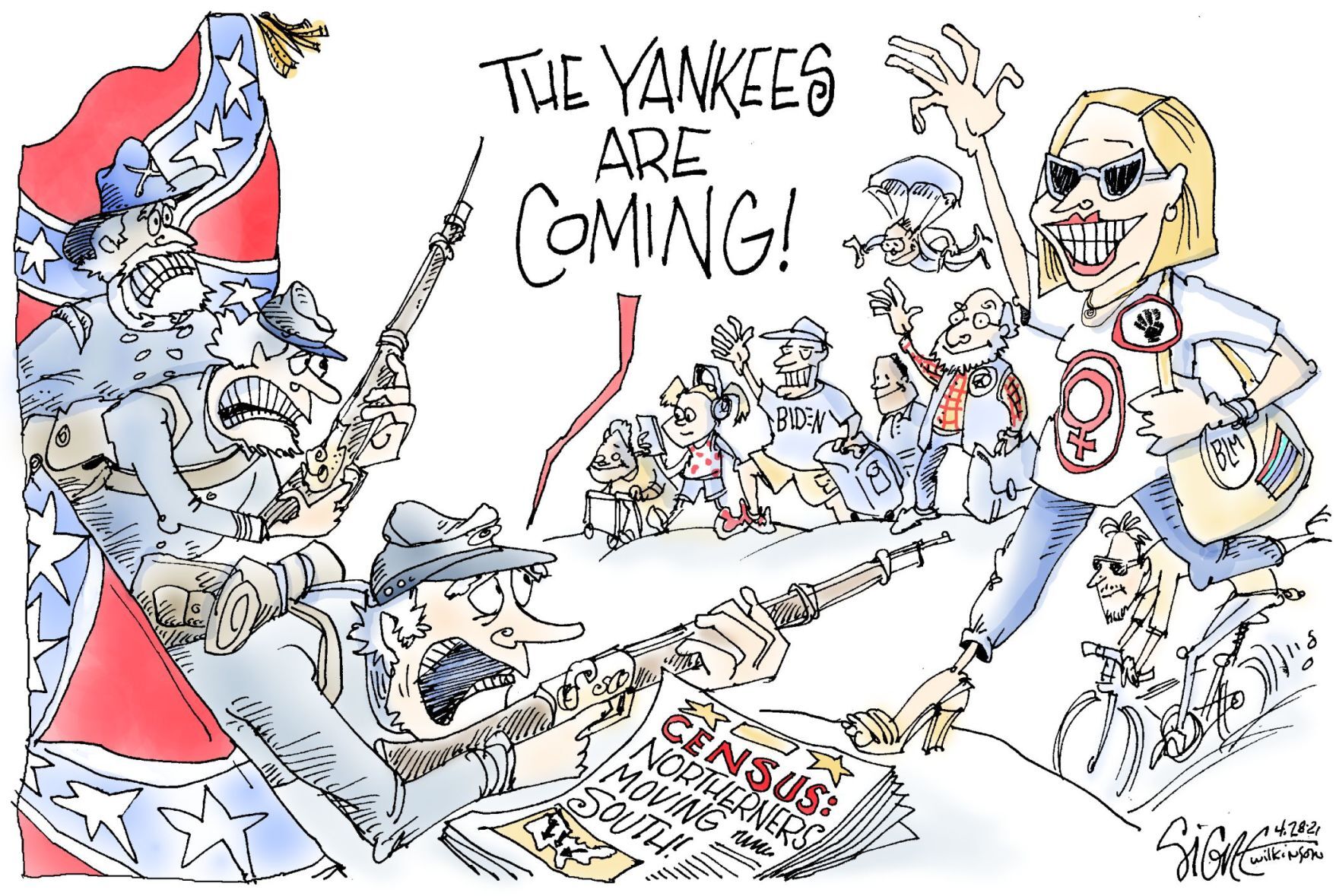 Signe Wilkinson cartoon